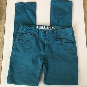 Shaun White boys turquoise jeans sz 14 skinny